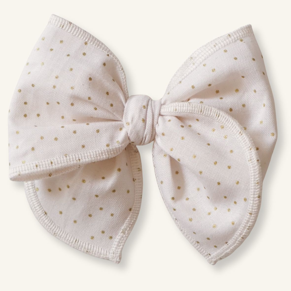 Mini Marie // White and Gold Dots