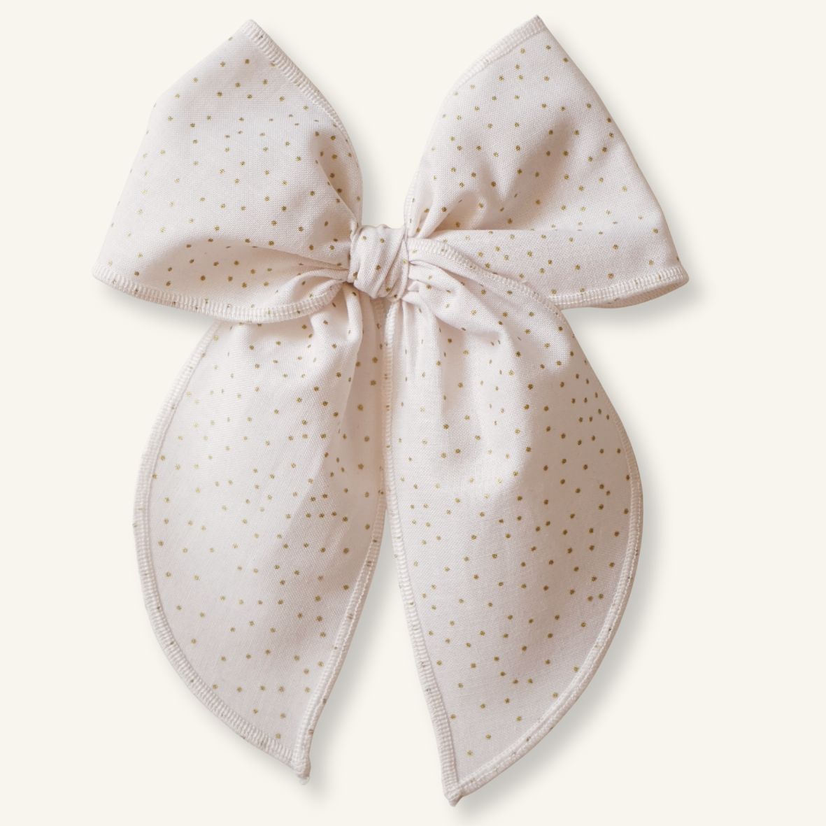 Marie // White and Gold Dots