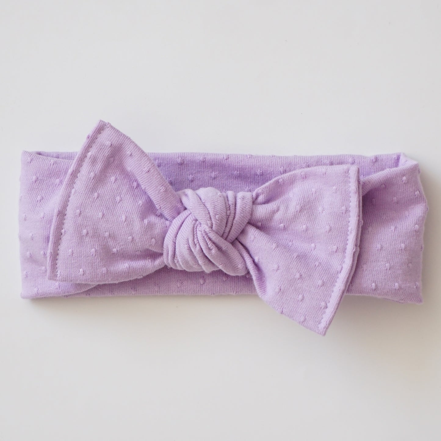 Headband Knot // Lavanda Swiss Dot
