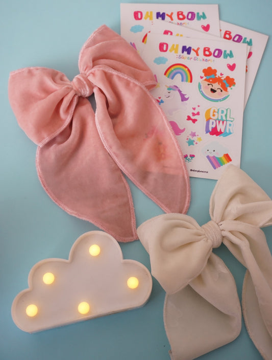 Marie // Baby Pink Silk Velvet