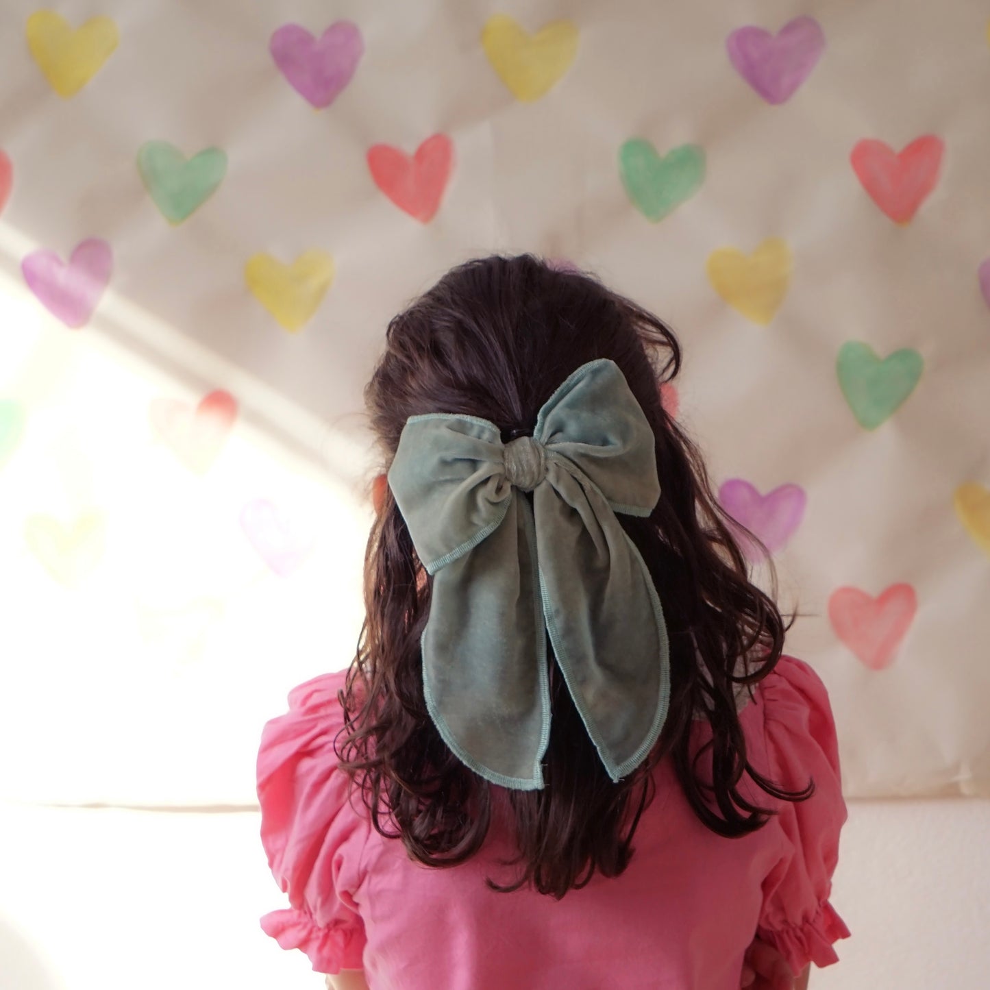 Marie // Misted Green Silk Velvet