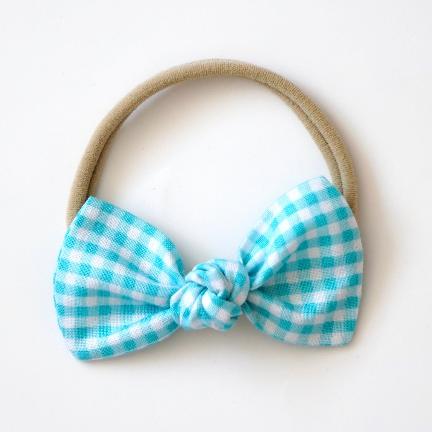 Kitty // Gingham Aqua