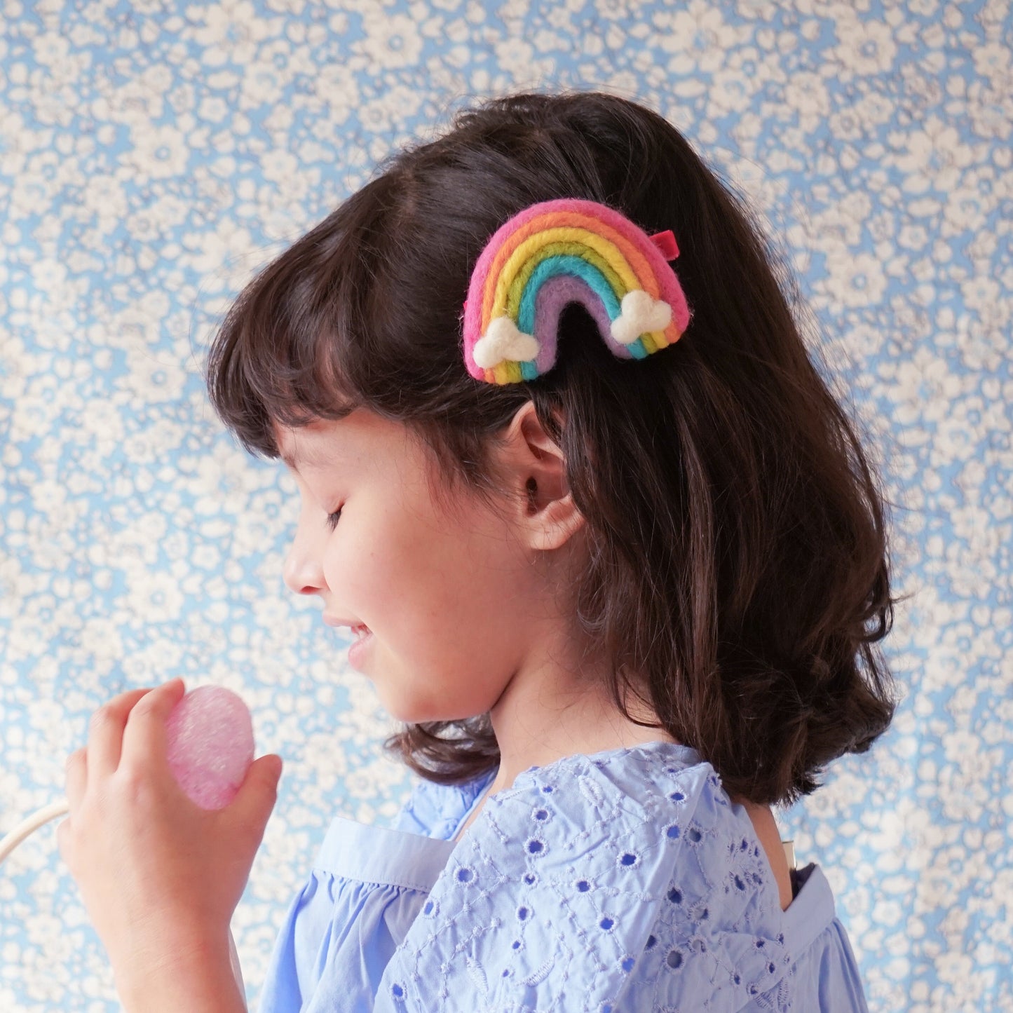 Hairclip // Rainbow Lucky Charm