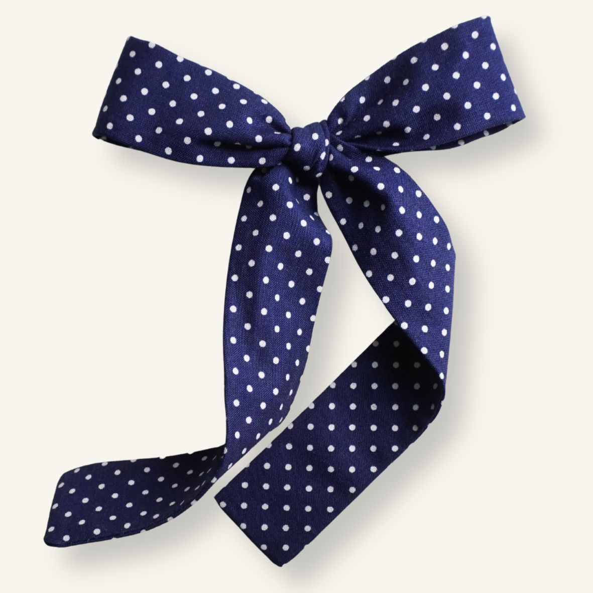 Lili // Navy and White Polka Dots