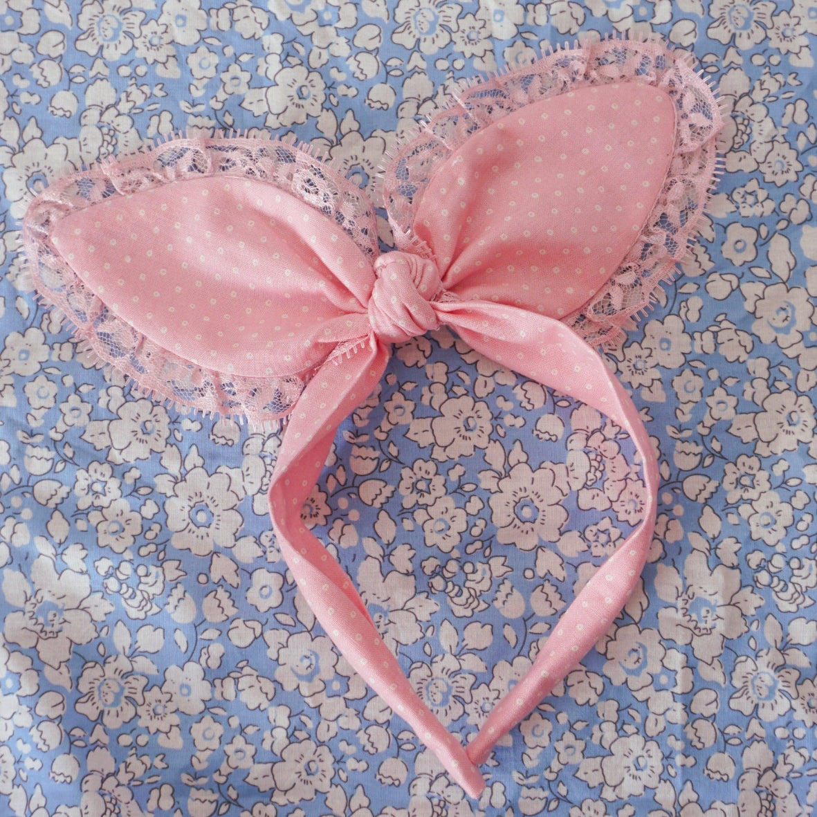 Diadema // Vintage Bunny Ears Pink