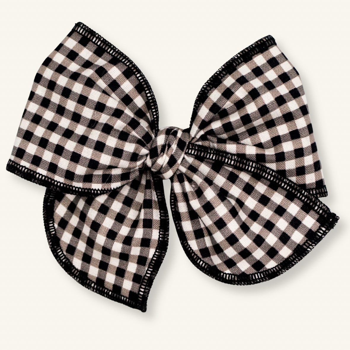 Baby Bow // Black Gingham