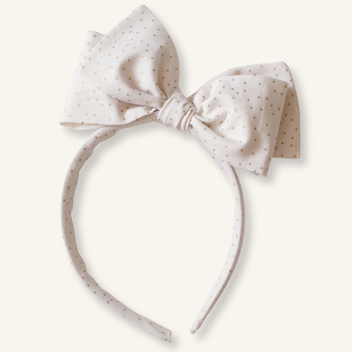 Diadema // White and Gold Dots