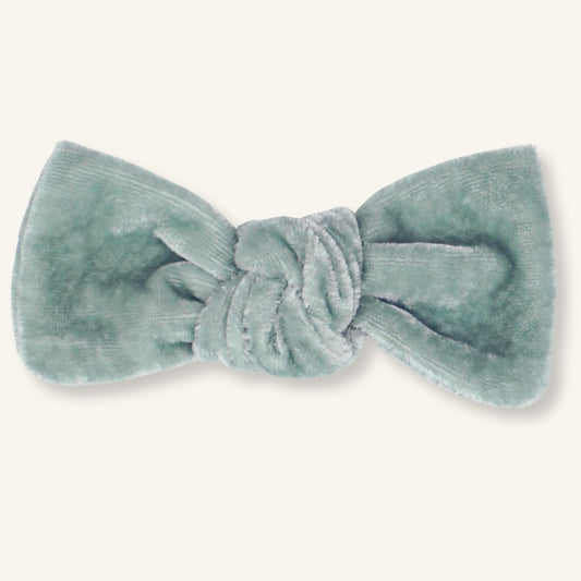 Kitty // Misted Green Silk Velvet