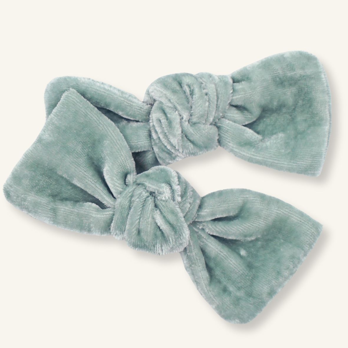 Kitty // Misted Green Silk Velvet