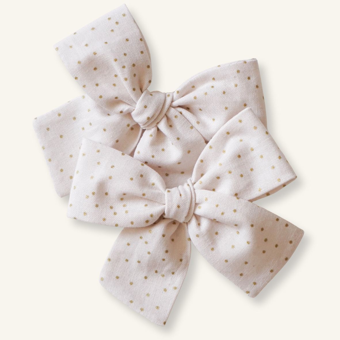 Classic Mini // White and Gold Dots