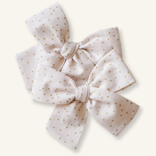 Classic Mini // White and Gold Dots