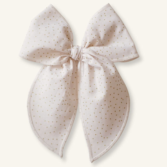 Marie // White and Gold Dots