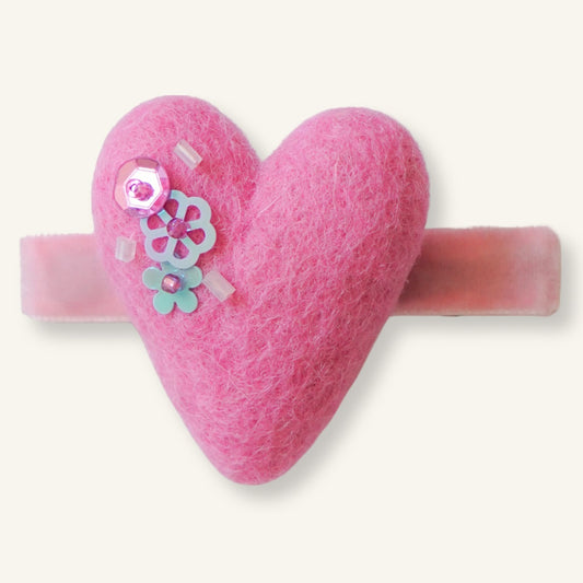 Hairclip // Pink Heart