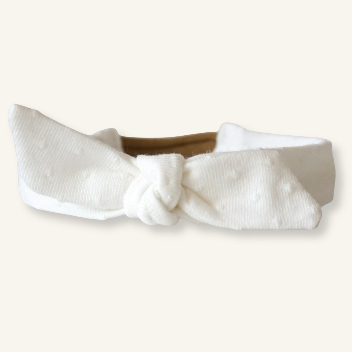 Baby Headband Mini // White dots