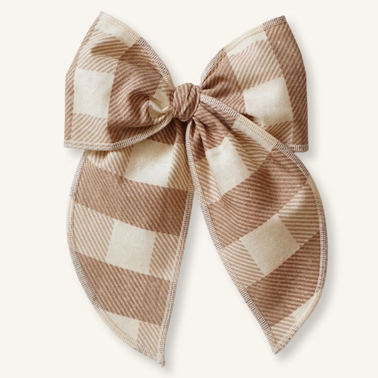 Marie // Beige Tartan