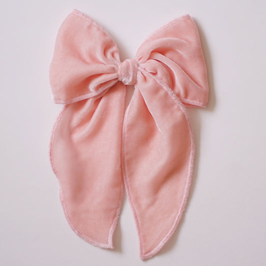 Marie // Baby Pink Silk Velvet