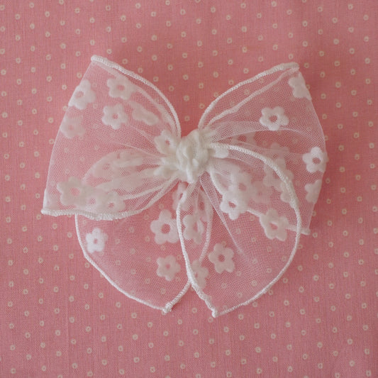 Mini Marie // Flower Tulle White