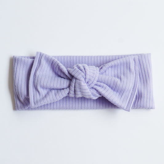 Headband Knot // Lavanda Rib