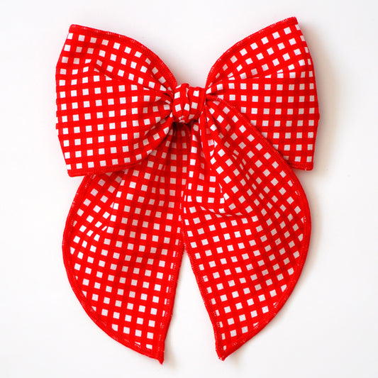 Marie // Gingham Red
