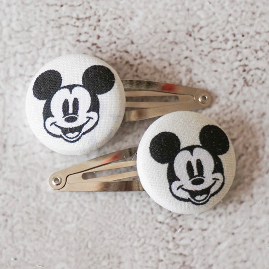Button Hairclip // Mickey Mouse