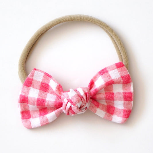 Kitty // Gingham Pink Cosmos