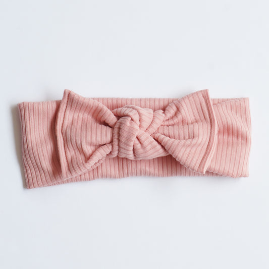Headband Knot // Rosé Rib