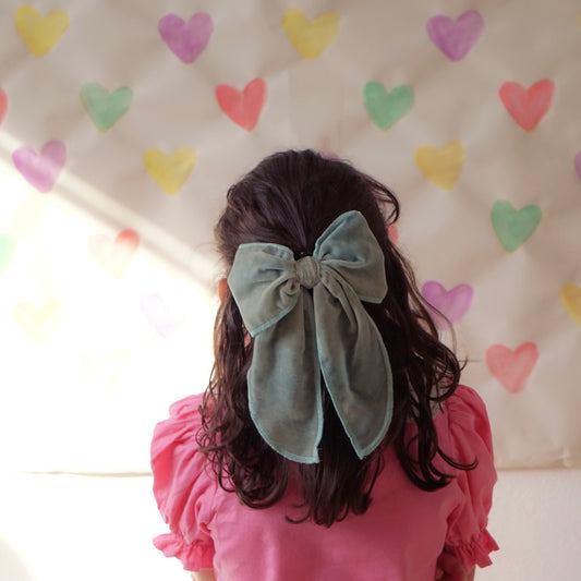 Marie // Misted Green Silk Velvet