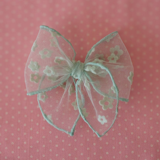 Mini Marie // Flower Tulle Green