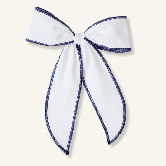 Madeline // White & Navy