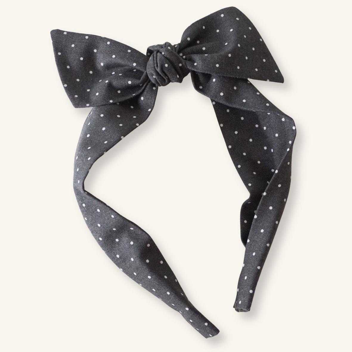 Diadema Knot // Gray Dots