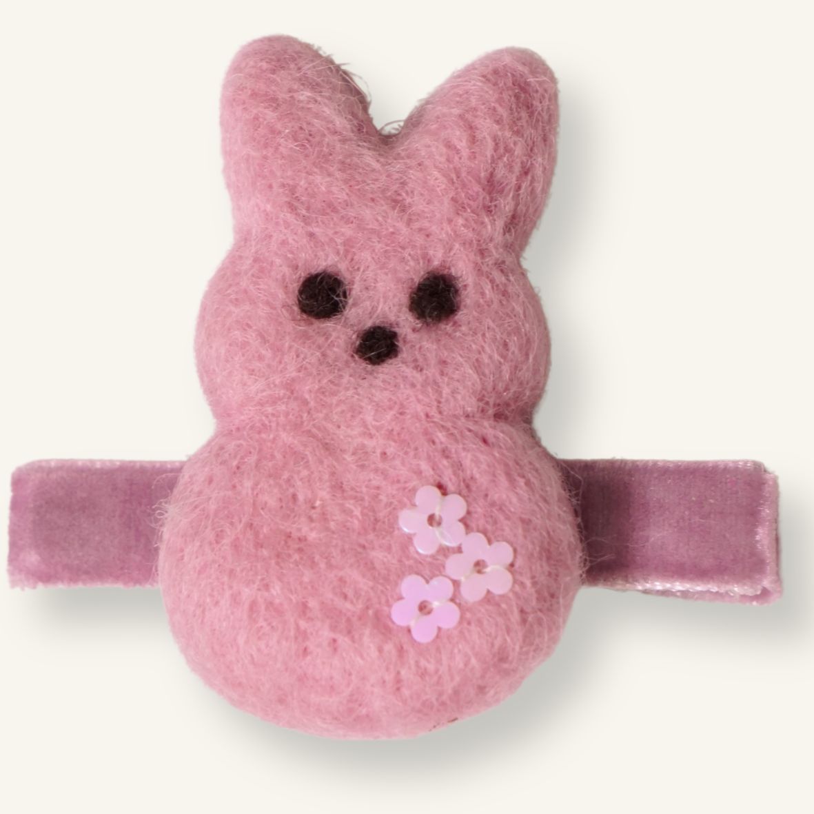 Hairclip // Peeps Bunny Pink