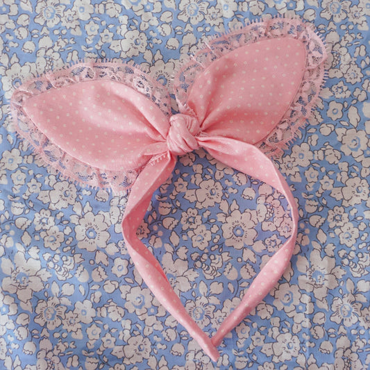 Diadema // Vintage Bunny Ears Pink
