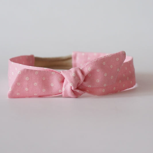 Baby Headband Mini // Pink Dots