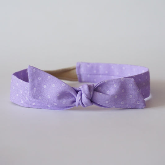 Baby Headband Mini // Lila Dots