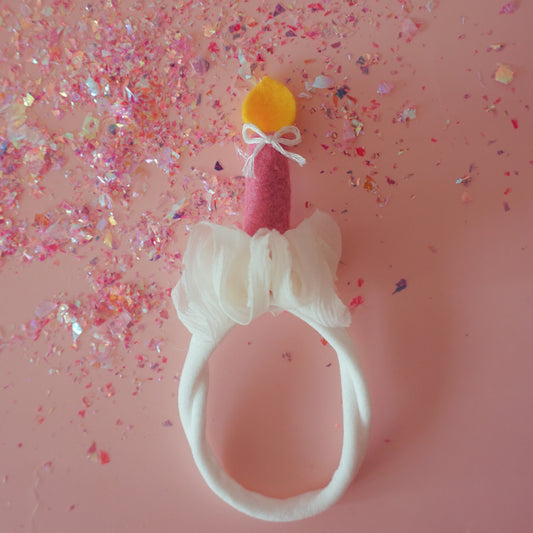Headband // My First Birthday Pink