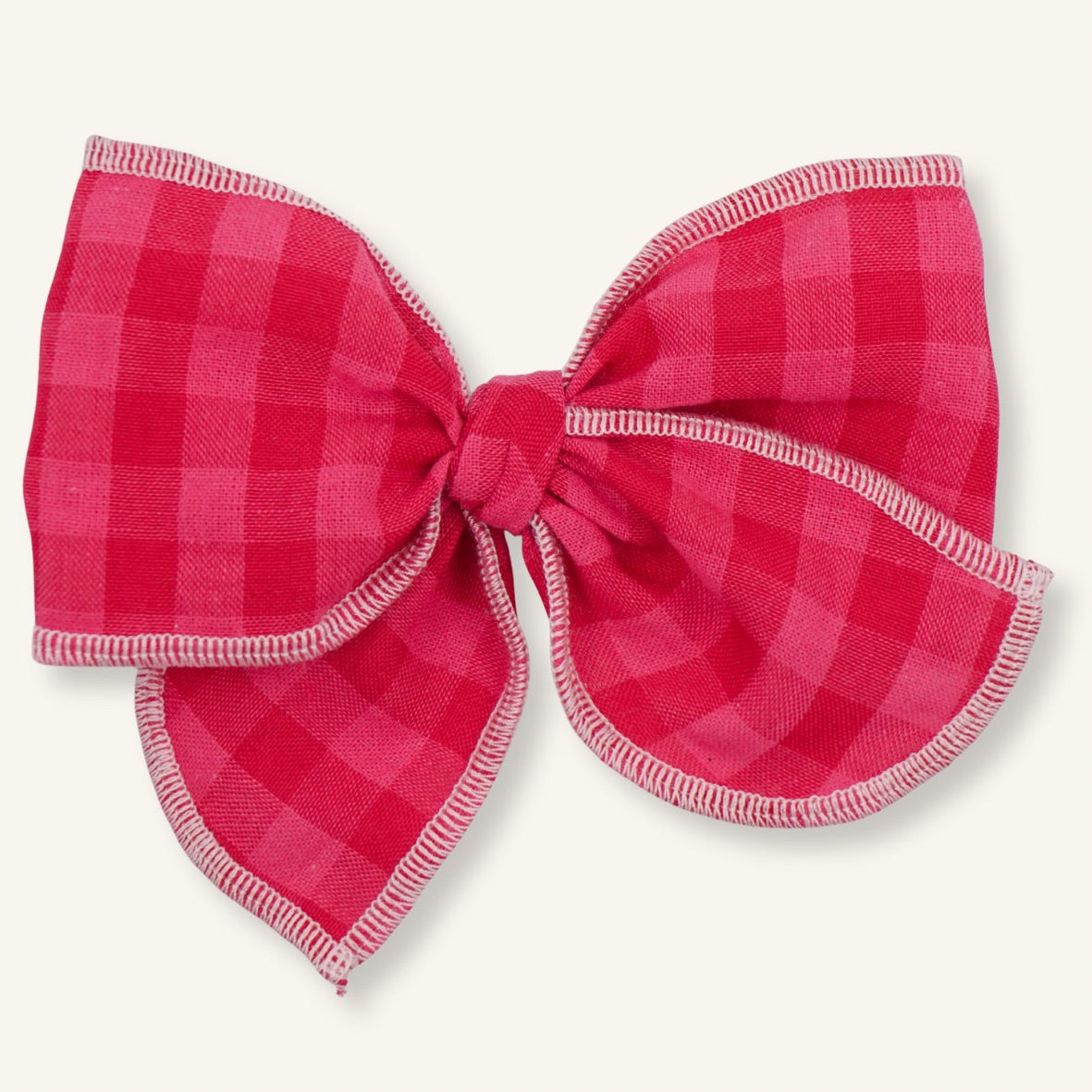 Baby Bow // Pink Plaid