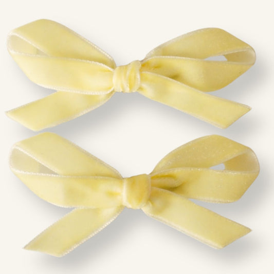 Mini Velvet // Butter Yellow