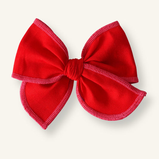 Baby Bow // Red & Pink